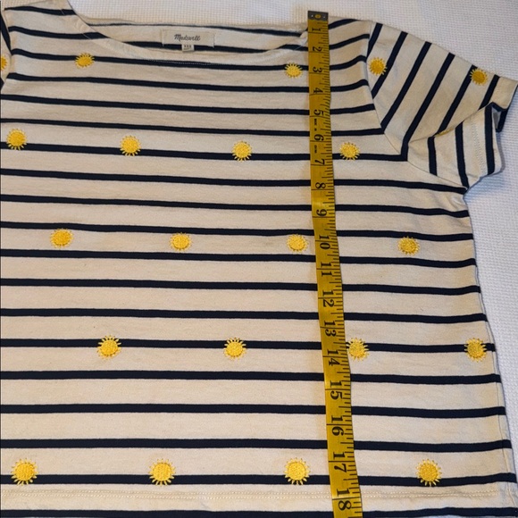 Madewell Embroidered Sun Setist Boxy Top Size XXS 100% Cotton - Picture 8 of 8